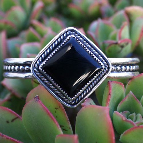 Brazalete ÓNIX NEGRO ROMBO