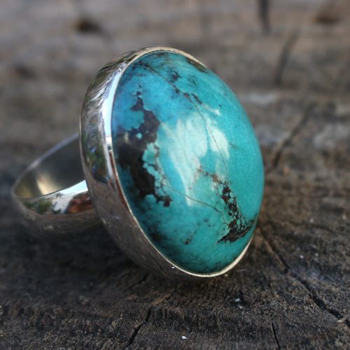 Anillo TURQUESA TIBETANA GRANDE III – TALLA 15