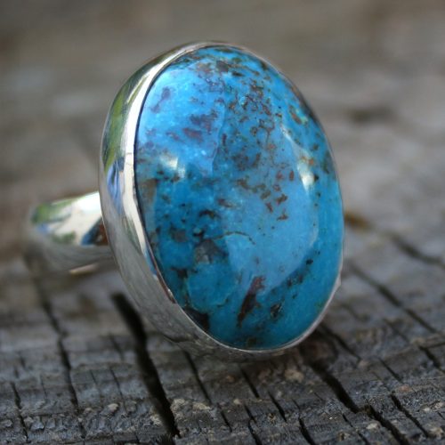 Anillo TURQUESA TIBETANA GRANDE I – TALLA 17