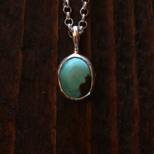 Colgante MINIMAL I con TURQUESA TIBETANA