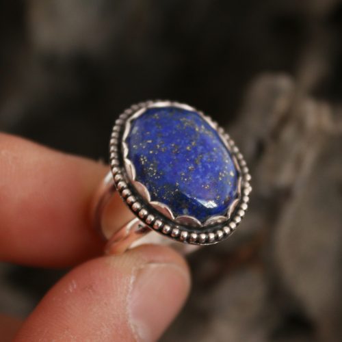 Anillo CLOUD con LAPIZLAZULI III - Talla 12,5