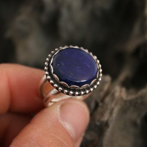 Anillo CLOUD con LAPIZLAZULI IV - Talla 14