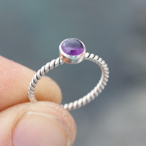 Anillo OLEA con AMATISTA