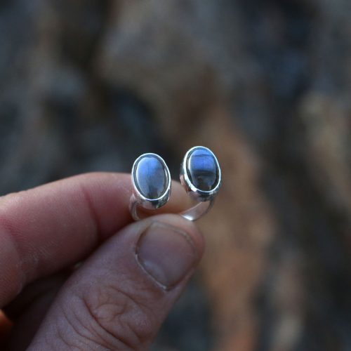 Anillo DRAGON con LABRADORITA