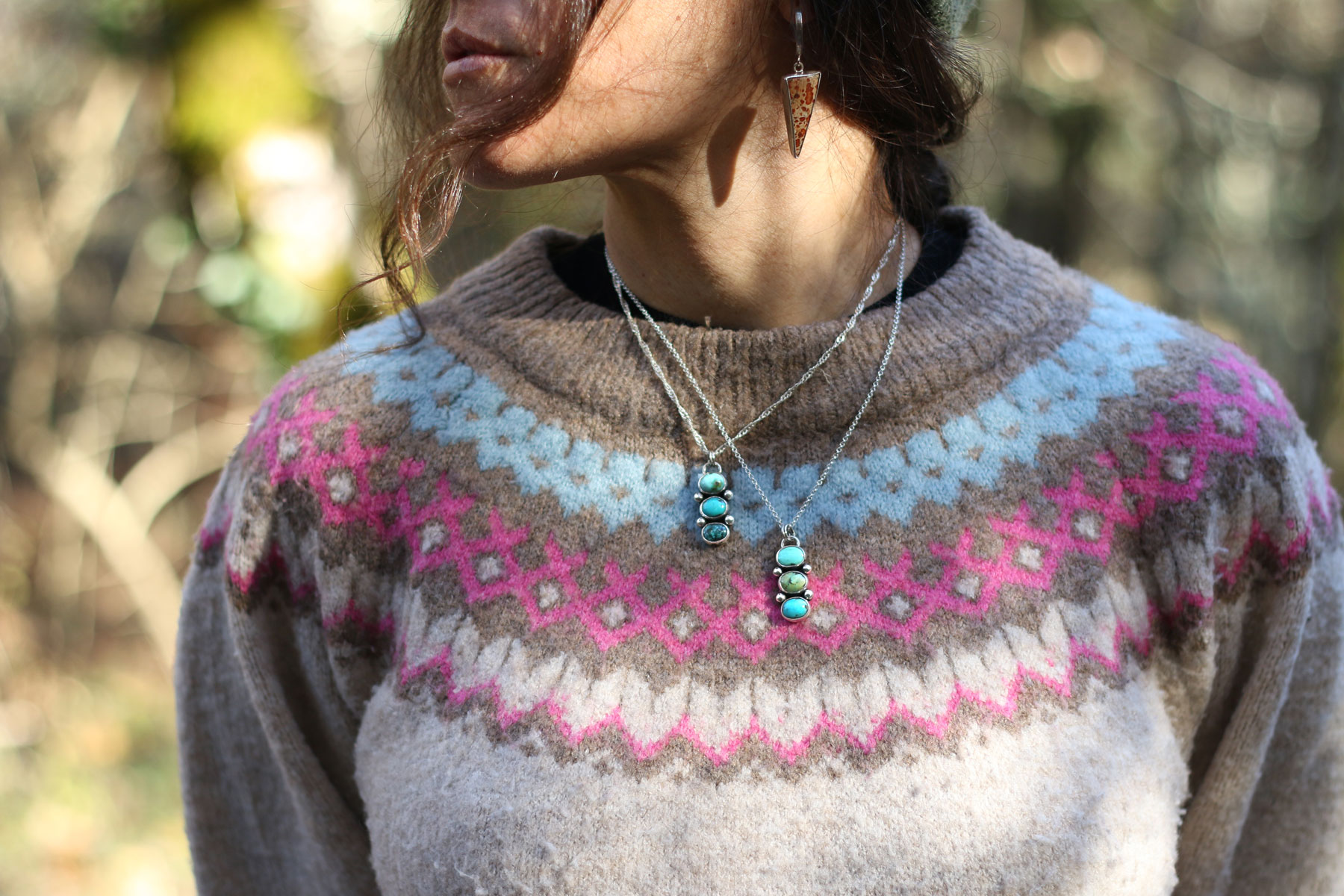 Colgante AURA I con Turquesa Tibetana - Imagen 3