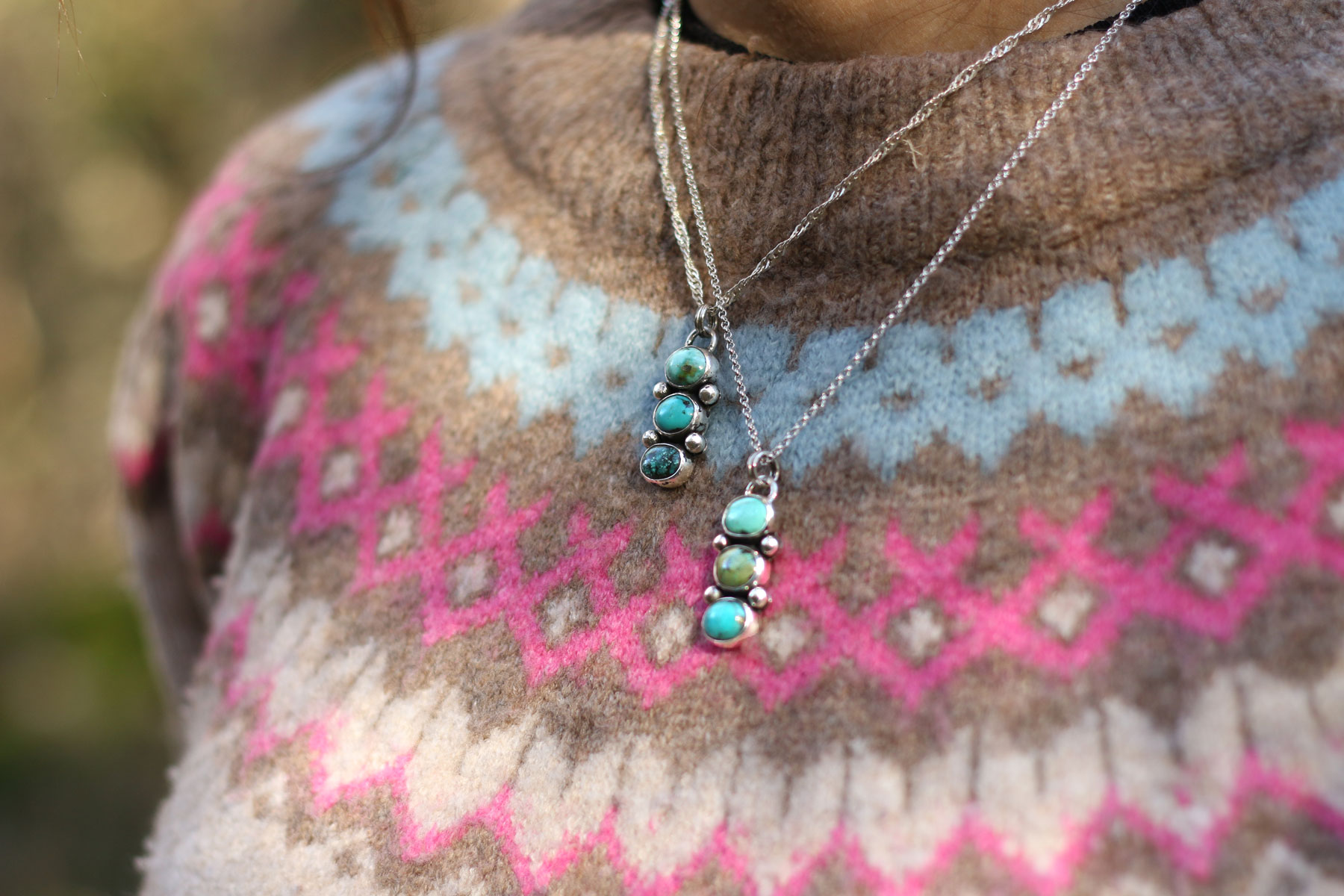 Colgante AURA I con Turquesa Tibetana - Imagen 4