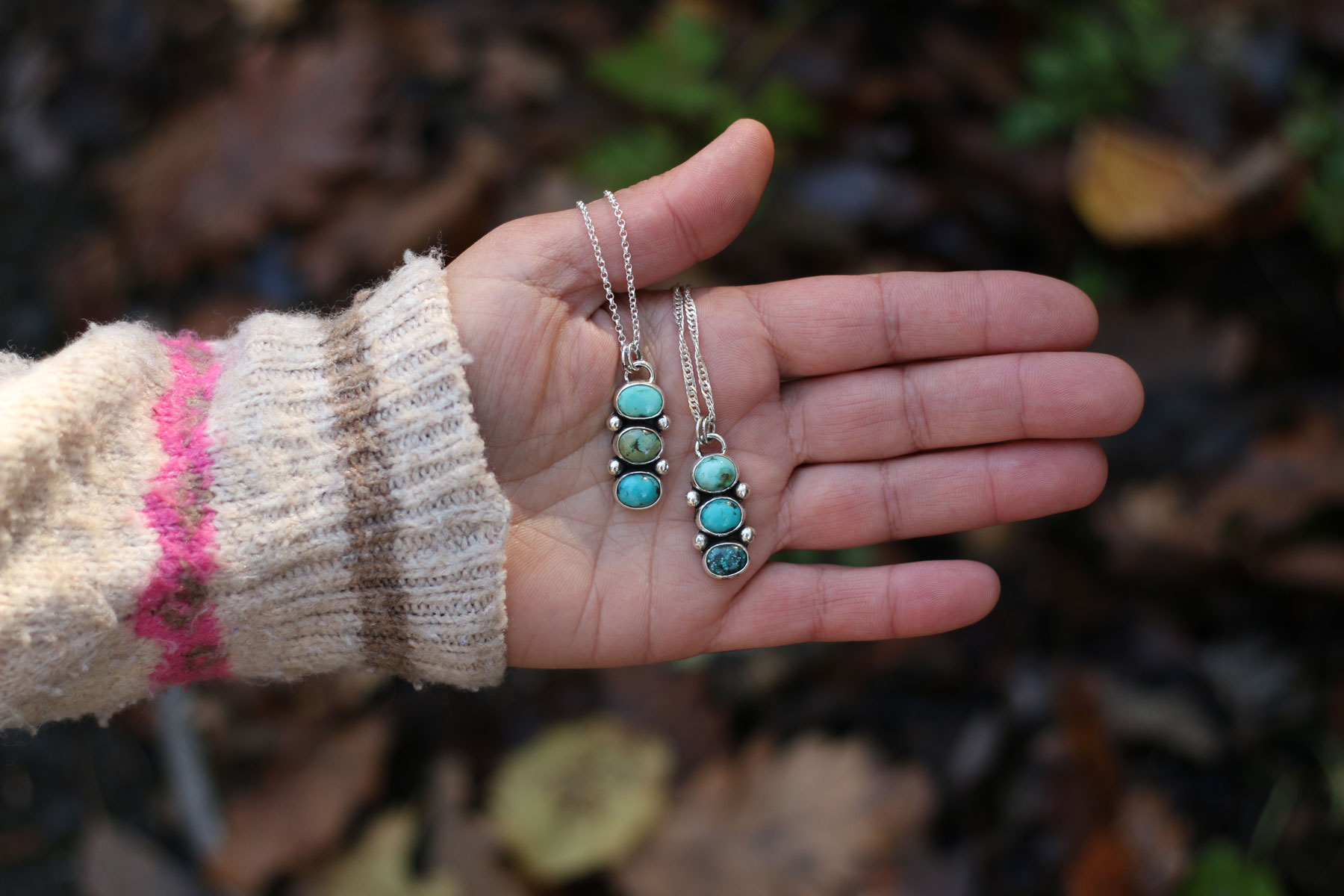 Colgante AURA I con Turquesa Tibetana - Imagen 2