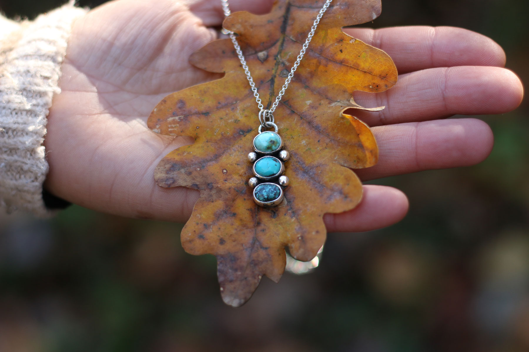 Colgante AURA I con Turquesa Tibetana