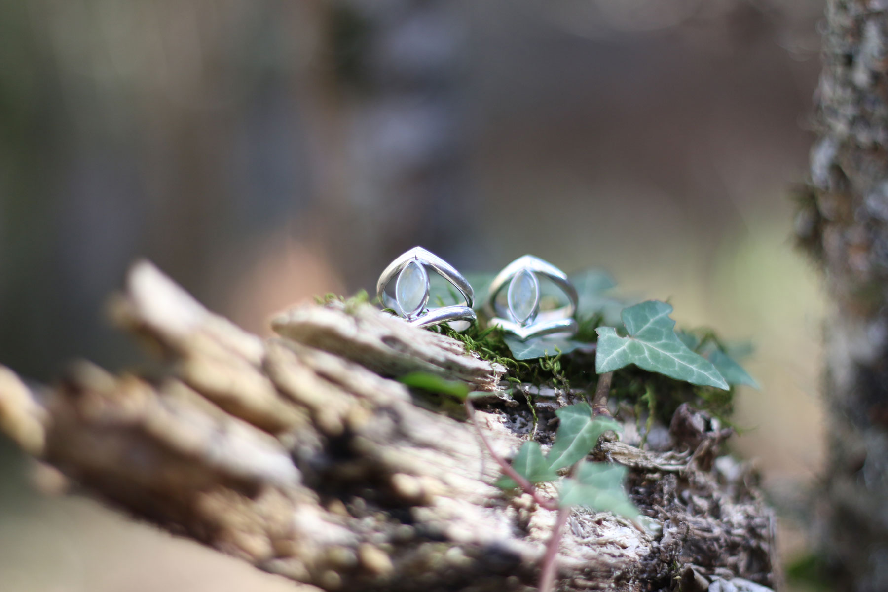 Anillo SAVIA I con PREHNITA - Imagen 2