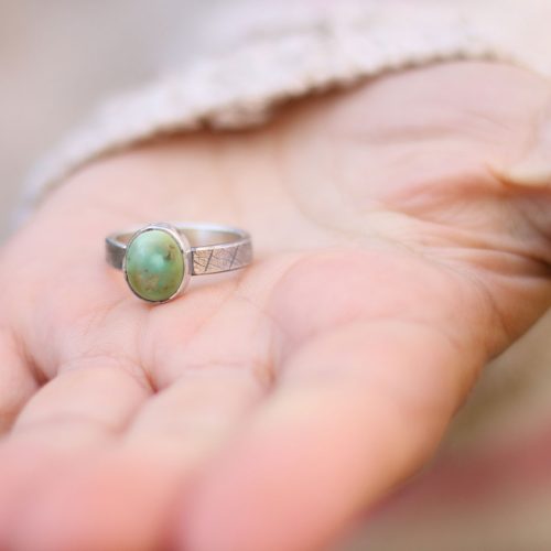 Anillo HOJA I con Turquesa